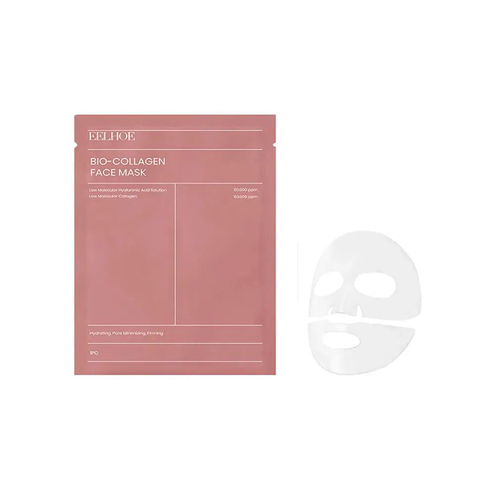 1/5/10PCs Bio Collagen Face Mask Shrink Pores Deep Hydrating Overnight Mask Moisturizing Refreshing Brightening Face Skin Care