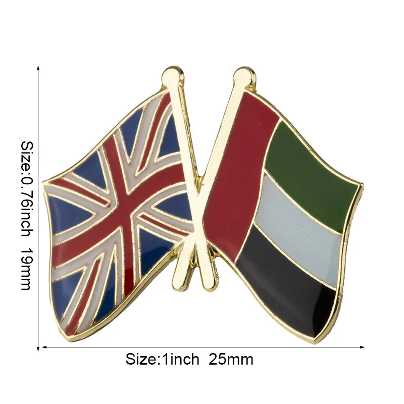 United Arab Emirates Flag Brooches Lapel Pin Flag badge Brooch Pins Badges