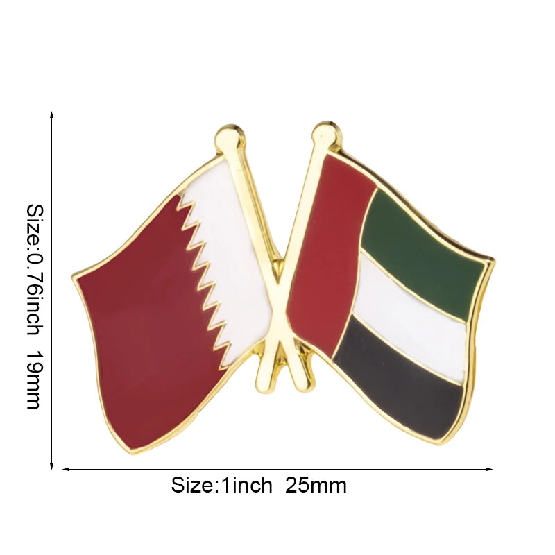 United Arab Emirates Flag Brooches Lapel Pin Flag badge Brooch Pins Badges