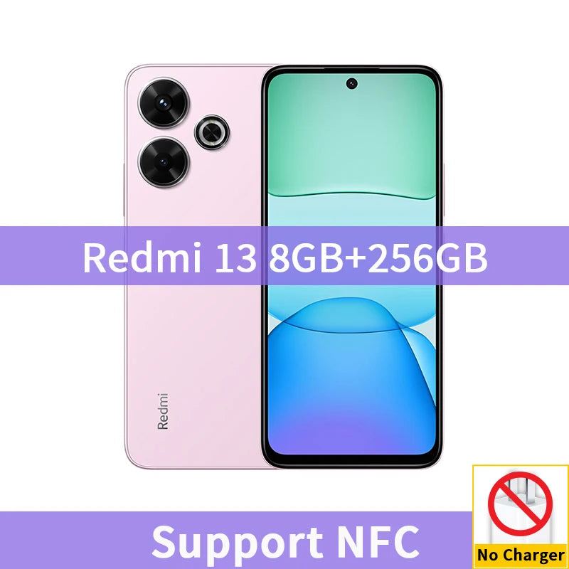 Global Version Xiaomi Redmi 13 Smartphone 108MP Main Camera 5030mAh Battery MTK Helio G91-Ultra 6.79“  Display 33W Fast Charging