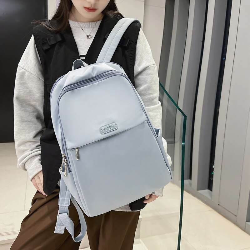 1pc Double Shoulder Backpack Nylon Material Graffiti for Daily Travel, Suitable For Couples, Leisure Backpacks