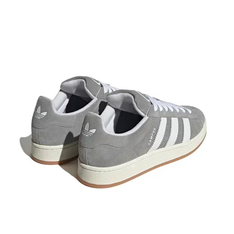 Adidas Originals Campus 00s Women Gray and White Low Top Fashion Sneaker Wear-resistant German Training Skateboarding Shoes