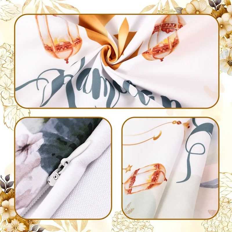 Eid Mubarak Cushion Cover Pillow Case Ramadan Kareem Decoration For Home 2025 Muslim Islam Party Decor Gift Eid Al Adha Supplies