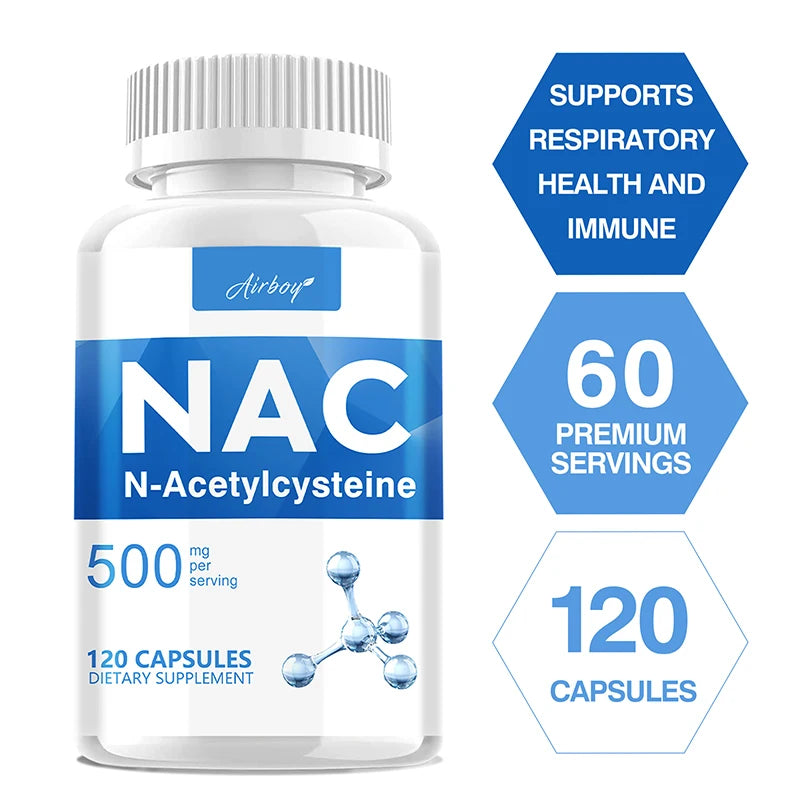 NAC - N-Acetylcysteine - Respiratory Health, Immune Health, Promote Liver and Kidney Detoxification