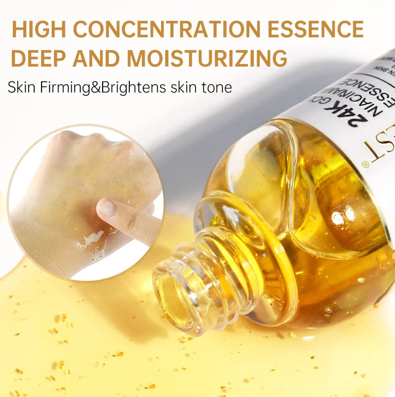 Niacinamide Serum Hyaluronic Acid for Face 24K Gold Essence Whitening Anti-aging Collagen Facial Serum Skin Care Products