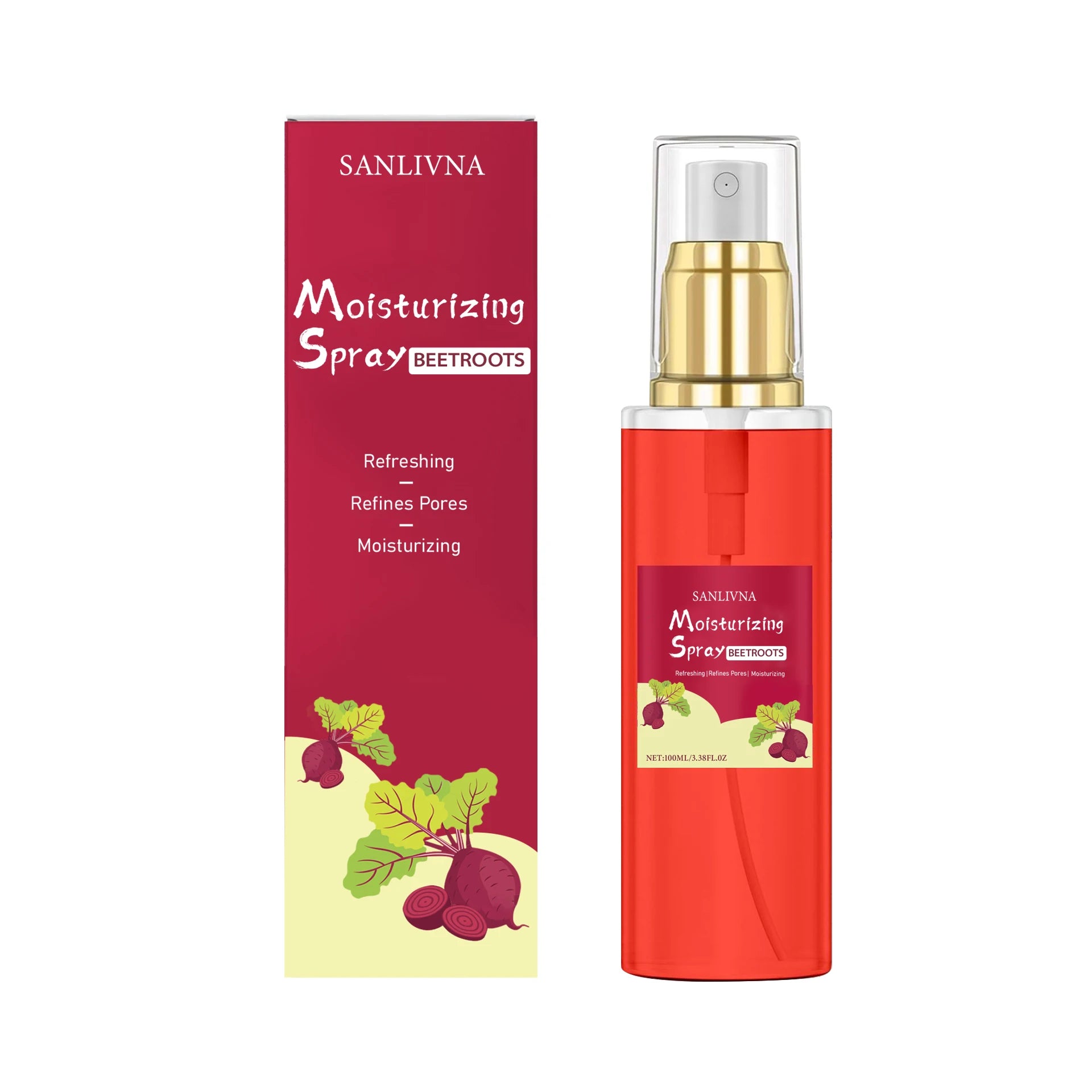 Beetroot Brightening Moisturizing Mist for Face - Moisturizing and Smooth Skin Natural Beauty Care Refreshing Mist