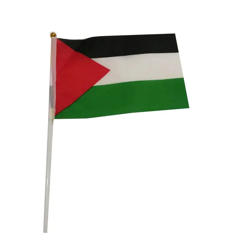 10 Pcs/lot Palestine Hand Waving Flags 14x21cm Palestine Flag Wholesale