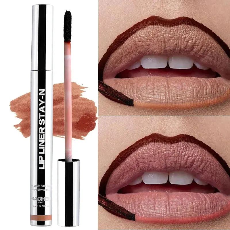 Peel Off Lip Liner Stain Long Wear Tattoo Lip Liner Matte Finish Long Lasting Waterproof Transfer-proof Highly Pigmented Color