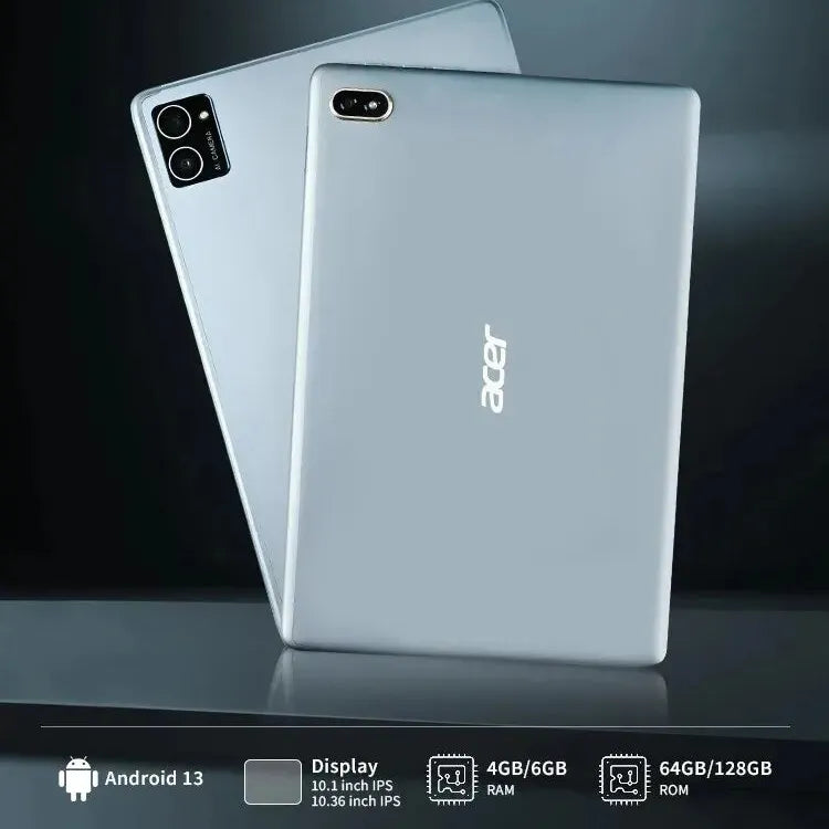 Acer Global Version Original Pad 10.4inch Dual SIM WIFI HD 2K IPS Screen 6+128GB 6000mAH Tablet PC with Keyboards