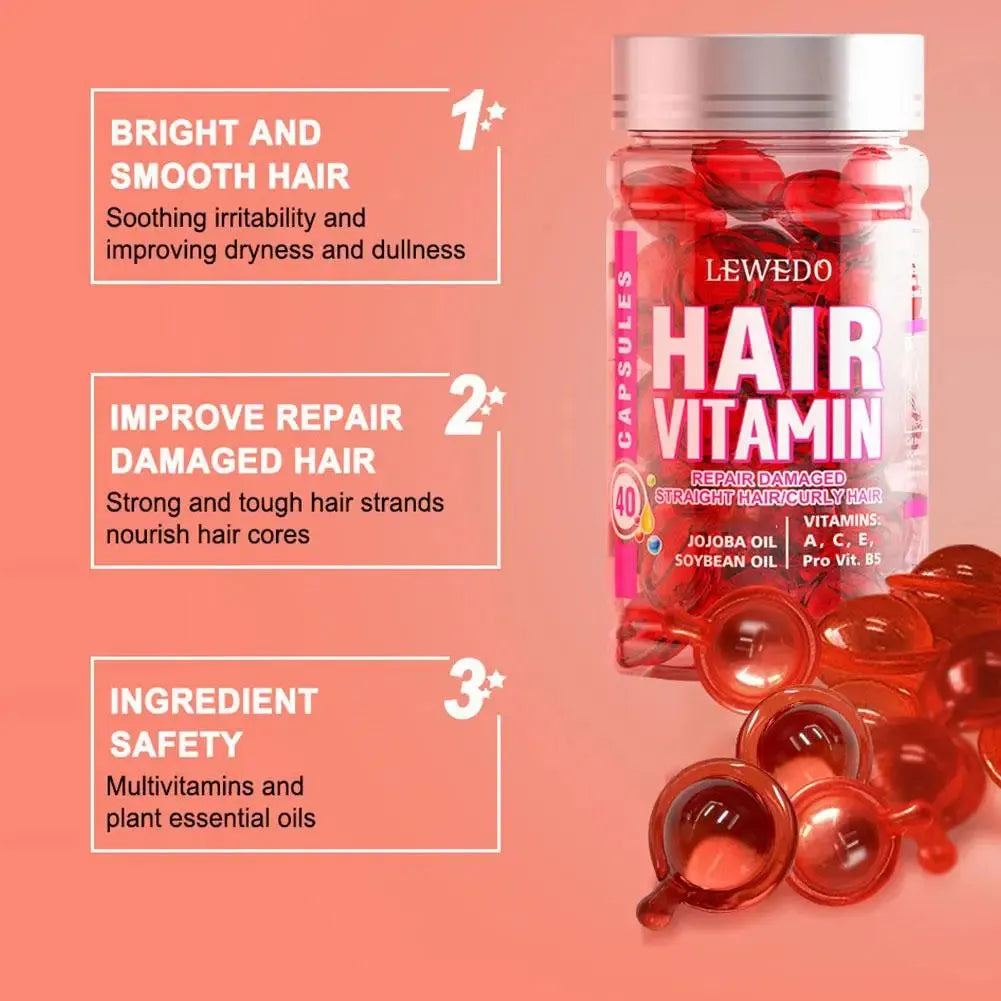 Nourishing Hair Treatment Serum Vitamins A, C, E Morocco Essential oil Hair Capsule Deeply Moisturize Leave-In Conditioner