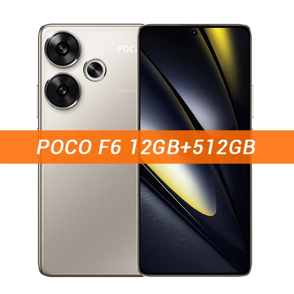 Global Version POCO F6 5G Smartphone 120Hz 1.5K AMOLED Display Snapdragon 8s Gen 3 NFC 50MP Main OIS Camera 90W Turbo Charging