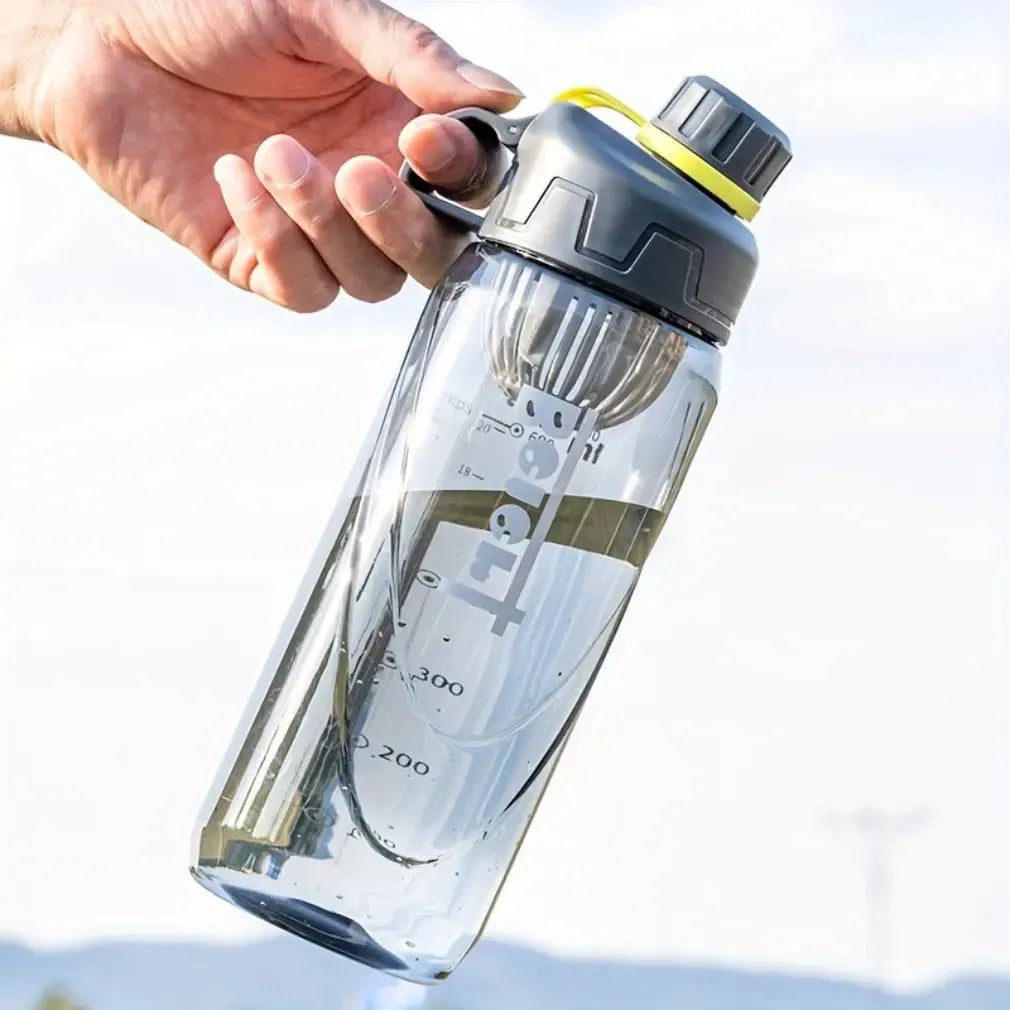 Hot Sale 1000ML Sports Water Bottle Shaker Outdoor Travel Portable Leakproof Drinkware Plastic Drink Bottle BPA Free