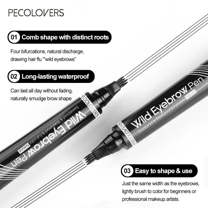 4 Point Eyebrow Pencil Maquillajes Para Mujer Waterproof Liquid Eyebrow Pen Makeup Long Lasting Cosmetic Microblade Brow Pencil