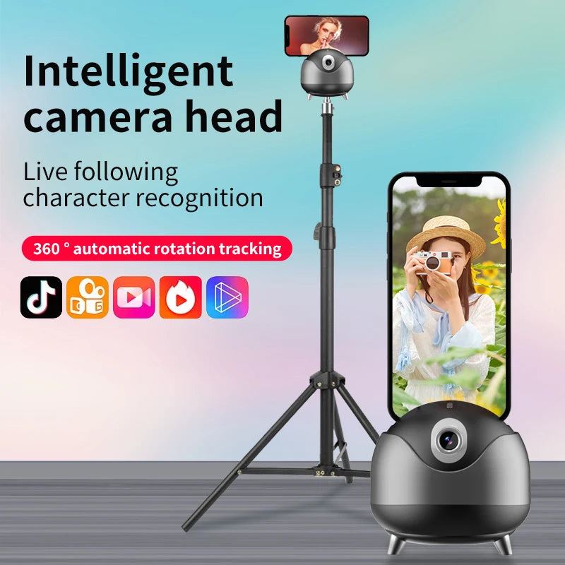 Smart Phone AI Auto Face Tracking Tripod 360 Rotation Gimbal Stabilizer Holder For Live Vlog Video Radio Q8