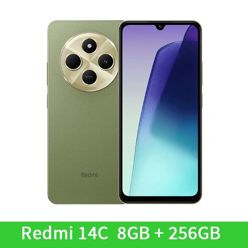 Global Version Xiaomi Redmi 14C NFC Smartphone MTK Helio G81-Ultra 6.88" 120Hz Display 50MP Camera 5160mAh 18W Fast Charging