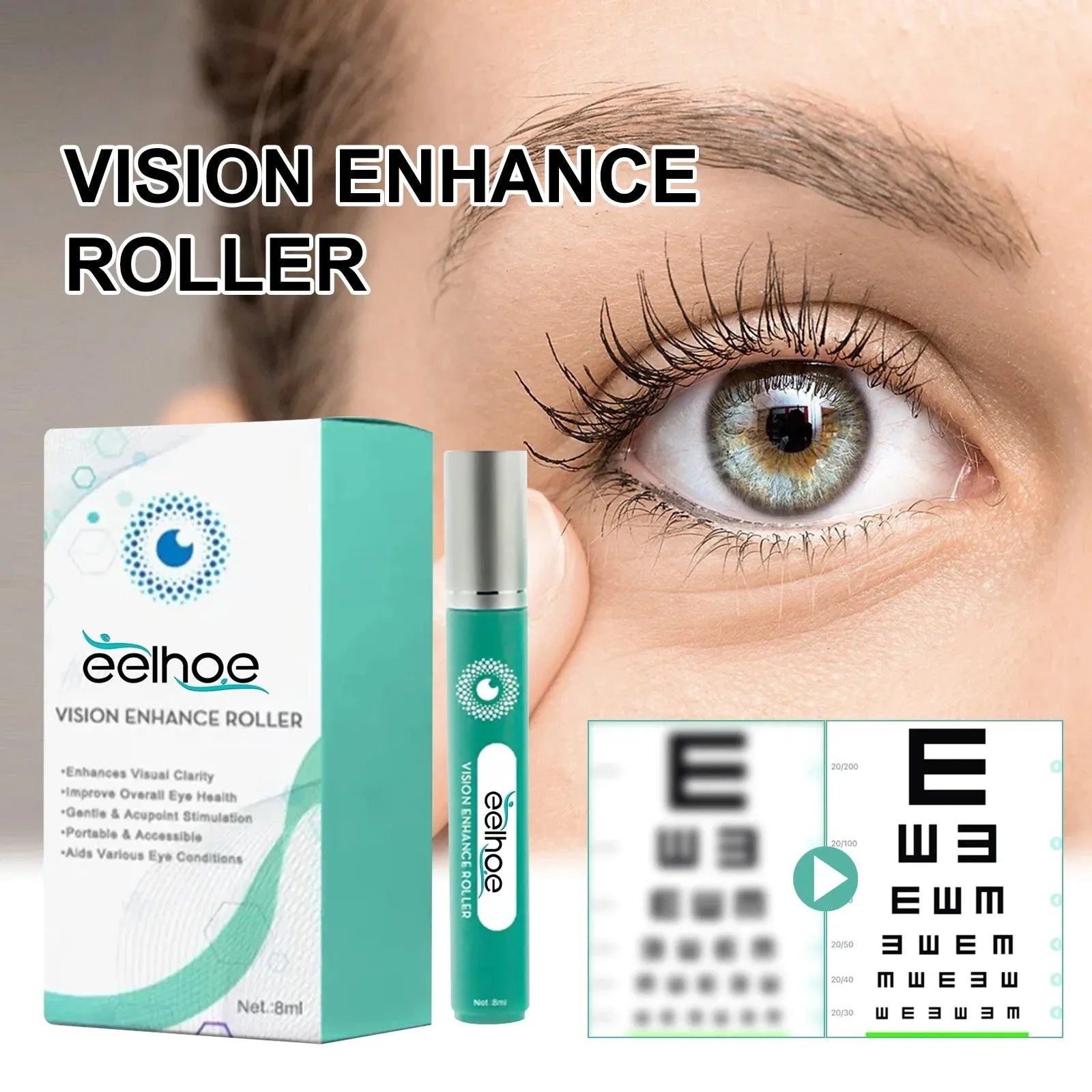 Rapid Treatment Myopia Eye Serum Relieve Vision Astigmatism Relieve Eye Fatigue Eliminate Dark Circles Bags Eye Care Essence