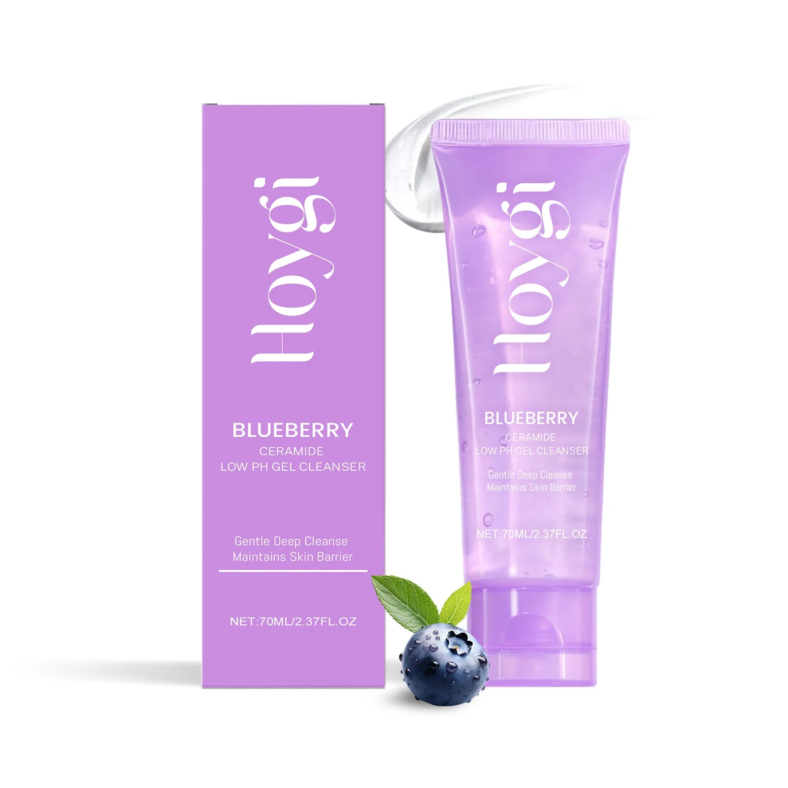 Blueberry Ceramide Cleanser, deep cleansing, moisturizing, nourishing and hydrating facial skin Gentle Cleanser