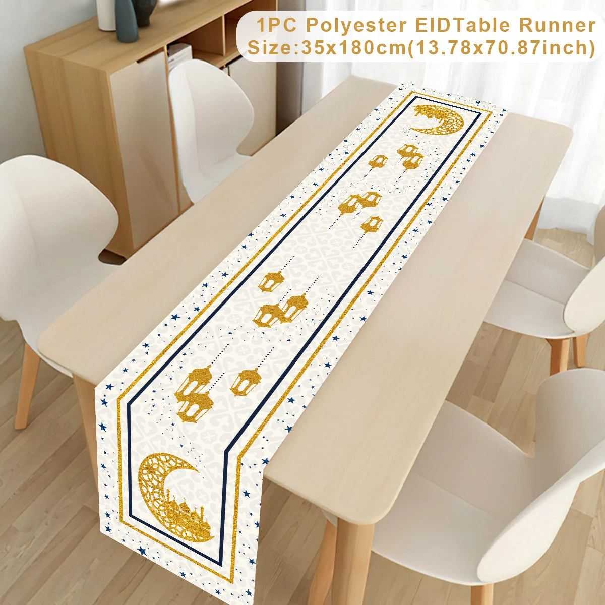 Ramadan Kareem Table Runner Eid Mubarak Decor 2025 for Home Ramadan Mubarak Islamic Muslim Party Eid Al-Fitr Gifts Ramadan Decor