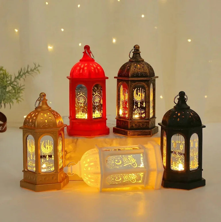 2025 Ramadan LED Lantern Light Eid Mubarak Decoration for Home Islamic Muslim Festival Party Ramadan Kareem Decor EID Al Adha