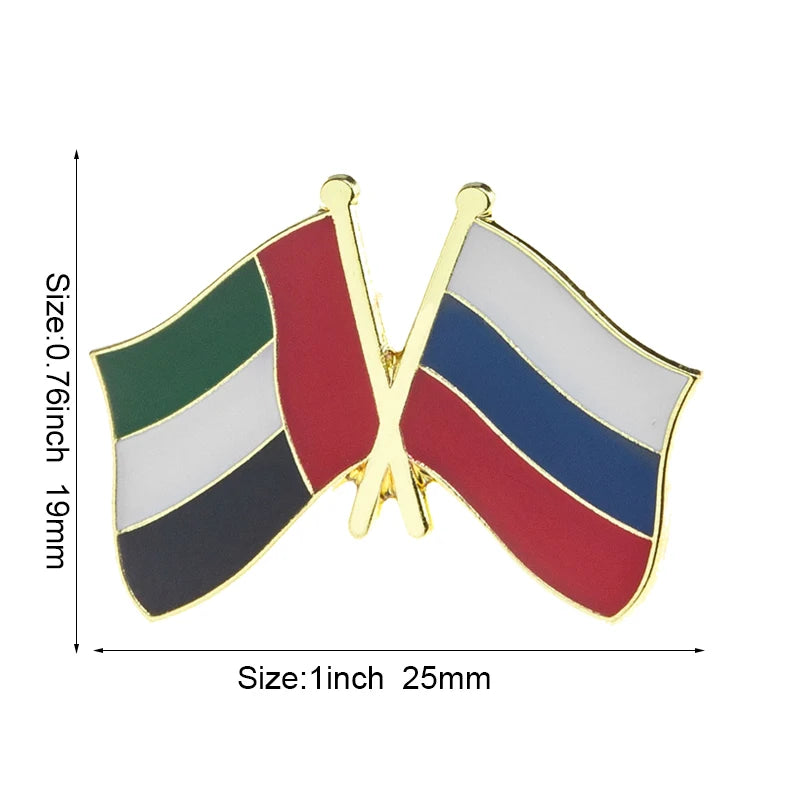 United Arab Emirates Flag Brooches Lapel Pin Flag badge Brooch Pins Badges