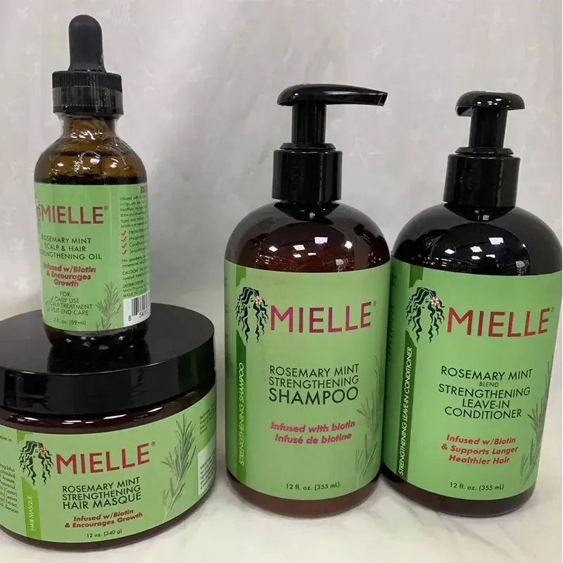 340ML Mielle Rosemary Mint Enhanced Hair Mask Essential Oil Moisturize Shampoo Gentle Repair Frizz Leave-in Stretch Conditioner