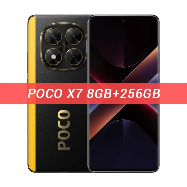 Global Version POCO X7 5G Smartphone MTK Dimensity 7300-Ultra 6.67" 120Hz AMOLED Display 50MP OIS Camera 45W Turbo Charging NFC