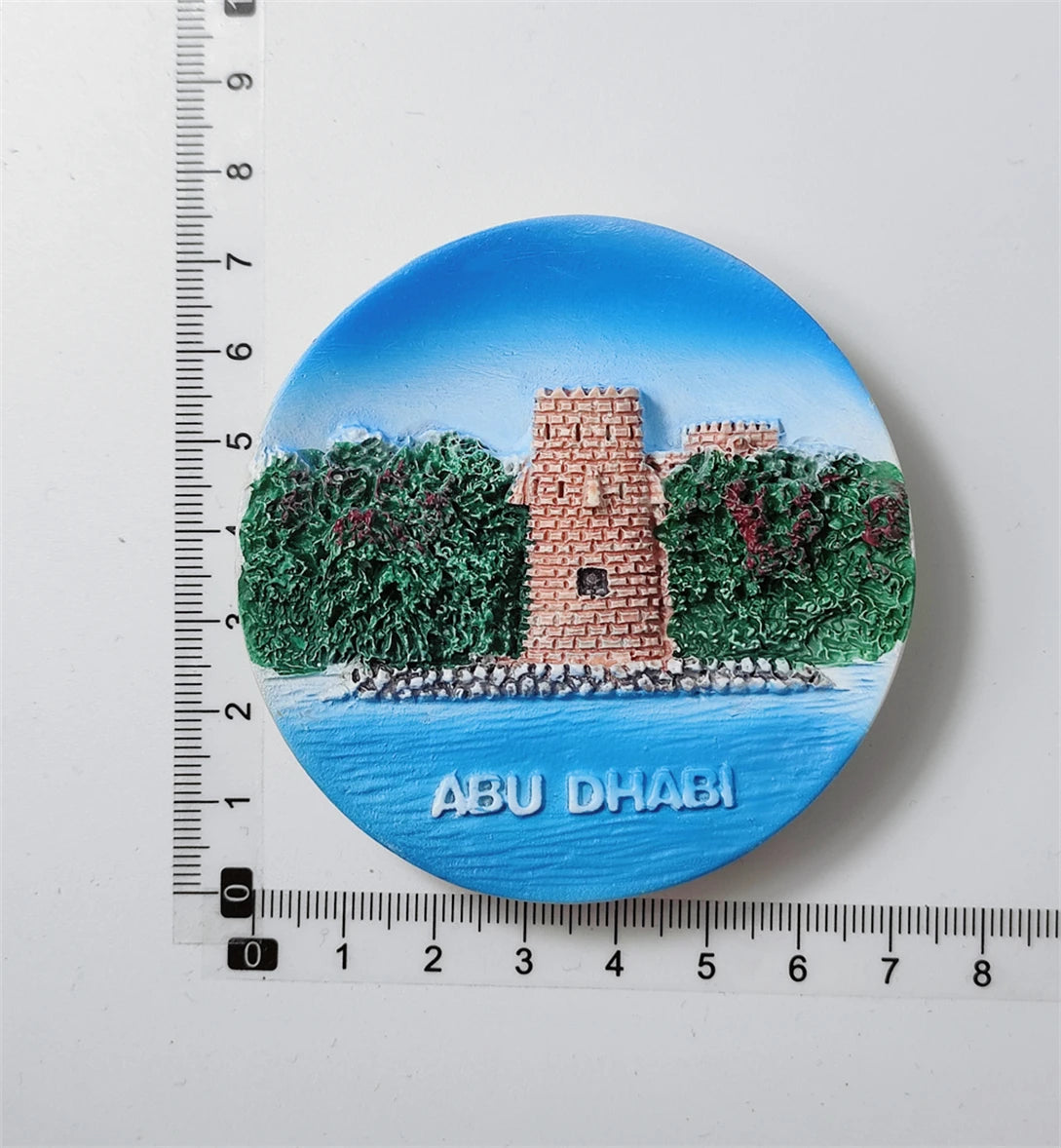 Abu Dhabi UAE 3D Fridge Magnet Souvenir Gift,Resin Handmade Abu Dhabi Refrigerator Magnet Home Decoration Collection