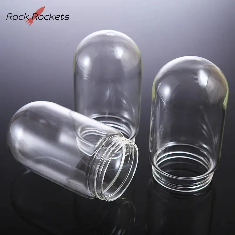 R&R Mini Gravity Hookah Kompact Glass Bottle 11cm High Replaceable Borosilicate Shisha Narguile Glass Cover Smoking Accessories