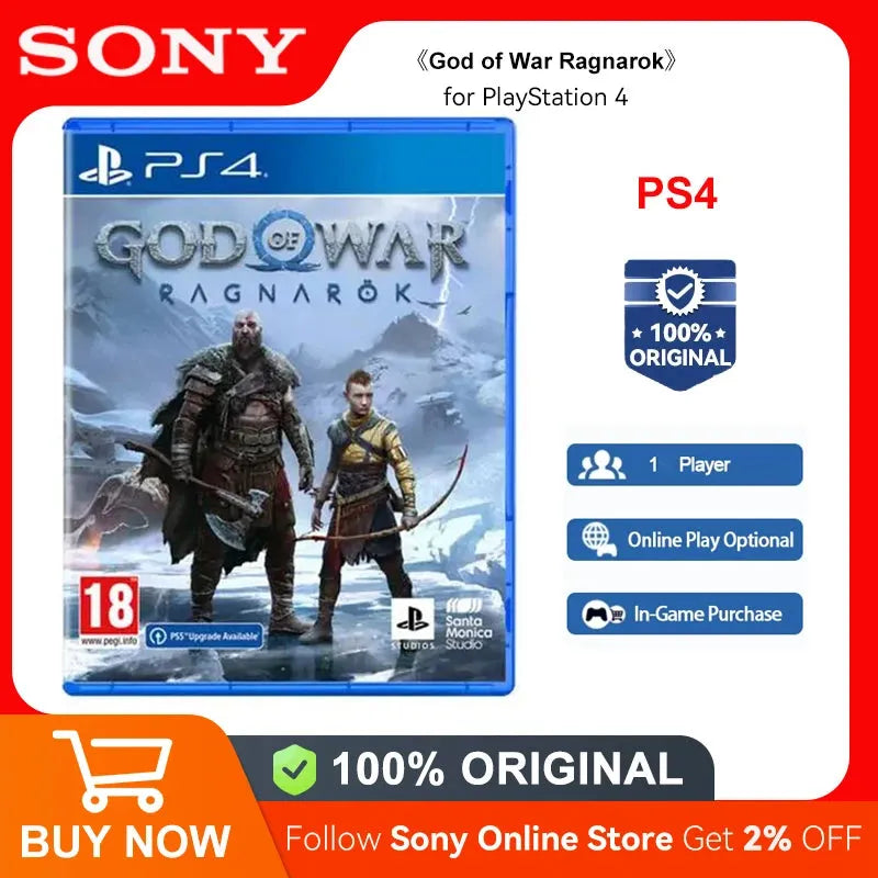 Sony PlayStation 4 God of War Ragnarok PS4 Game Deals for Platform PlayStation4 PS4 PlayStation5 PS5 Game Disk