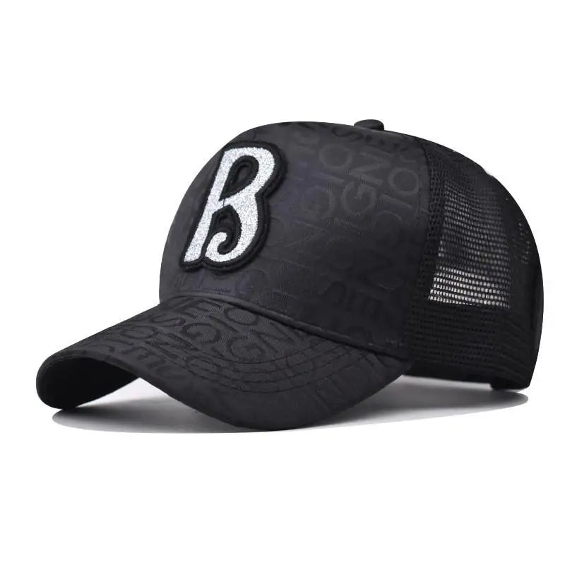 Personality Letter New Design Retro Mesh Baseball Cap For Men Women Autumn Summer Snapback Hat High Top Network Sun Hats Gorras