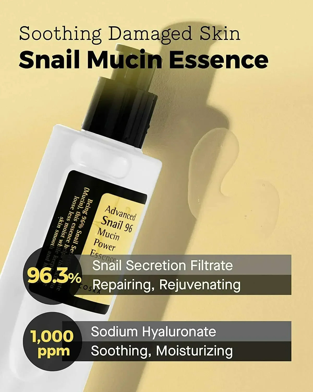 COSRX Advanced Snail 96 Mucin Power Essence 100ml Face Anti-aging Care Cream Whiten Moisturizing Original Korea Cosmetic