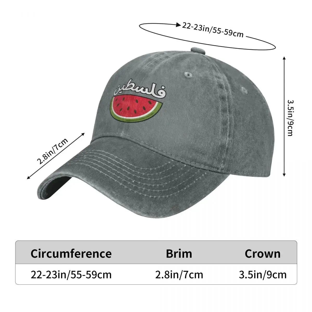 Palestine WatermelonCap Cowboy Hat luxury brand women's beach visor Men's