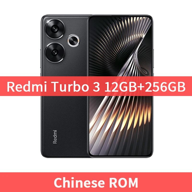 Xiaomi Redmi Turbo 3 NFC Mobile Phone 120Hz 1.5K Screen Snapdragon 8s Gen 3 Octa Core 50MP Camera 5000mAh Battery China Version