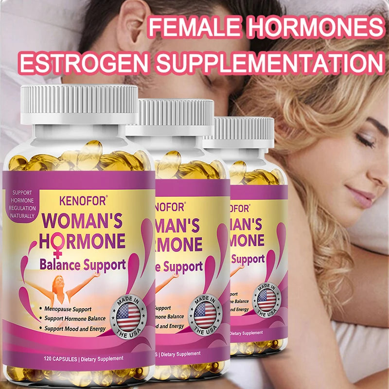 Regulates Women's Hormone Balance - Supports Hormonal Balance, Mood and Energy During Menopause 120 Capsules | DietarySappleTent