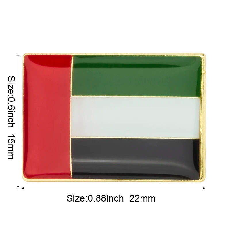 United Arab Emirates Flag Brooches Lapel Pin Flag badge Brooch Pins Badges