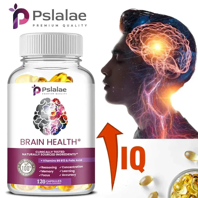 Brain Health Capsules - Brain Supplement To Enhance Memory and Focus, Energy, Cognition and Mental Clarity