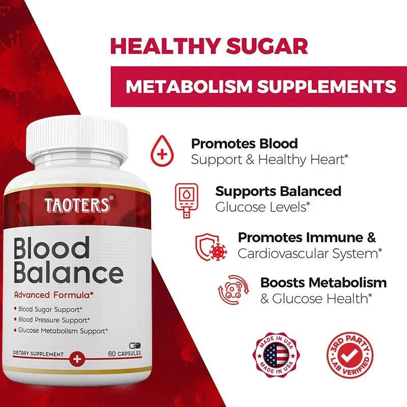 Proprietary Formula Containing A Powerful Mixture of Herbs and Vitamins To Support Balanced Blood Glucose Metabolism