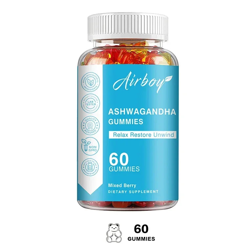 Ashwagandha Gummies - Stress and Anxiety Relief, Mood Balance, Relaxation and Calmness, Immune System Health