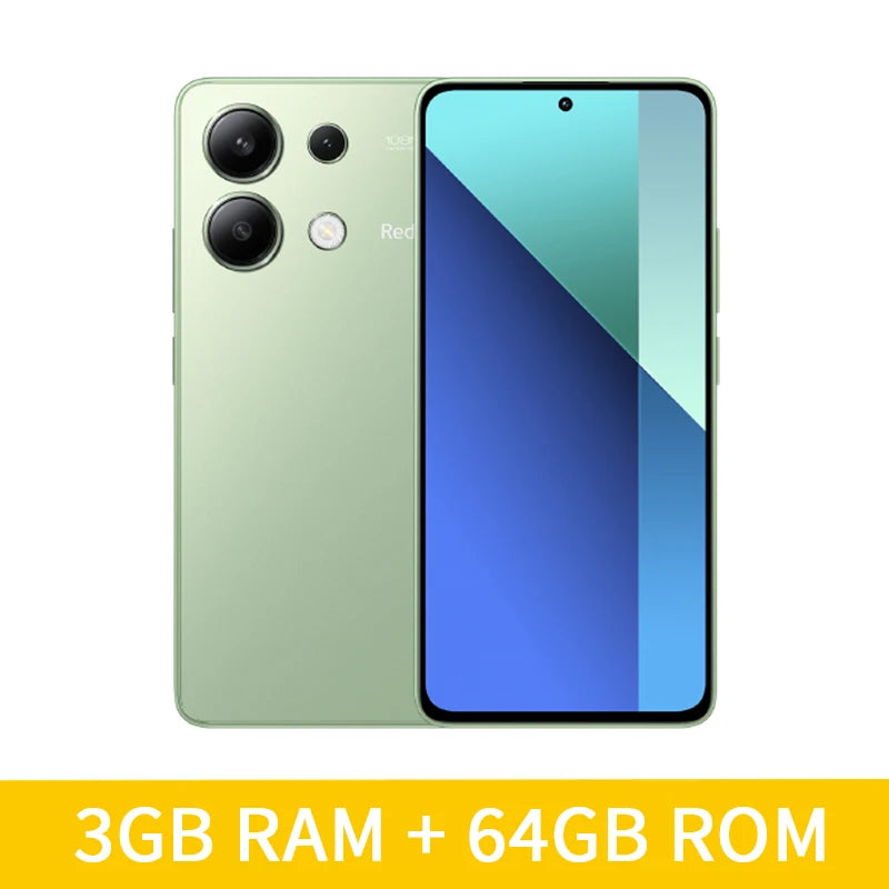 Global Version Xiaomi Redmi Note 13 4G Smartphone 108MP Triple Camera 120Hz AMOLED Snapdragon 685 Octa Core 33W Fast Charging