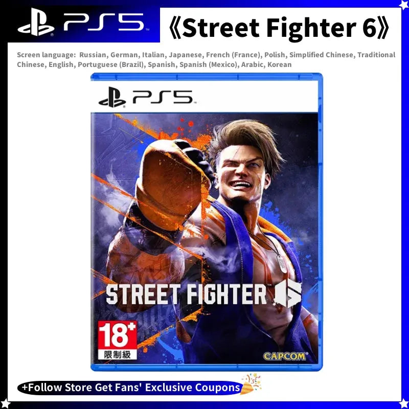 Sony Playstation 5 PS5 Game CD Street Fighter 6 100% Official Original Physical KOF 15 Game Card Playstation 5 Street Fighter 6