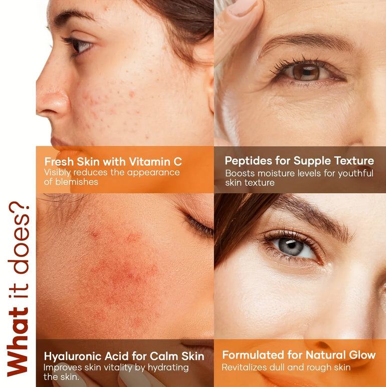 Vitamin C Serum for Face Enhanced with Hyaluronic Acid Peptides