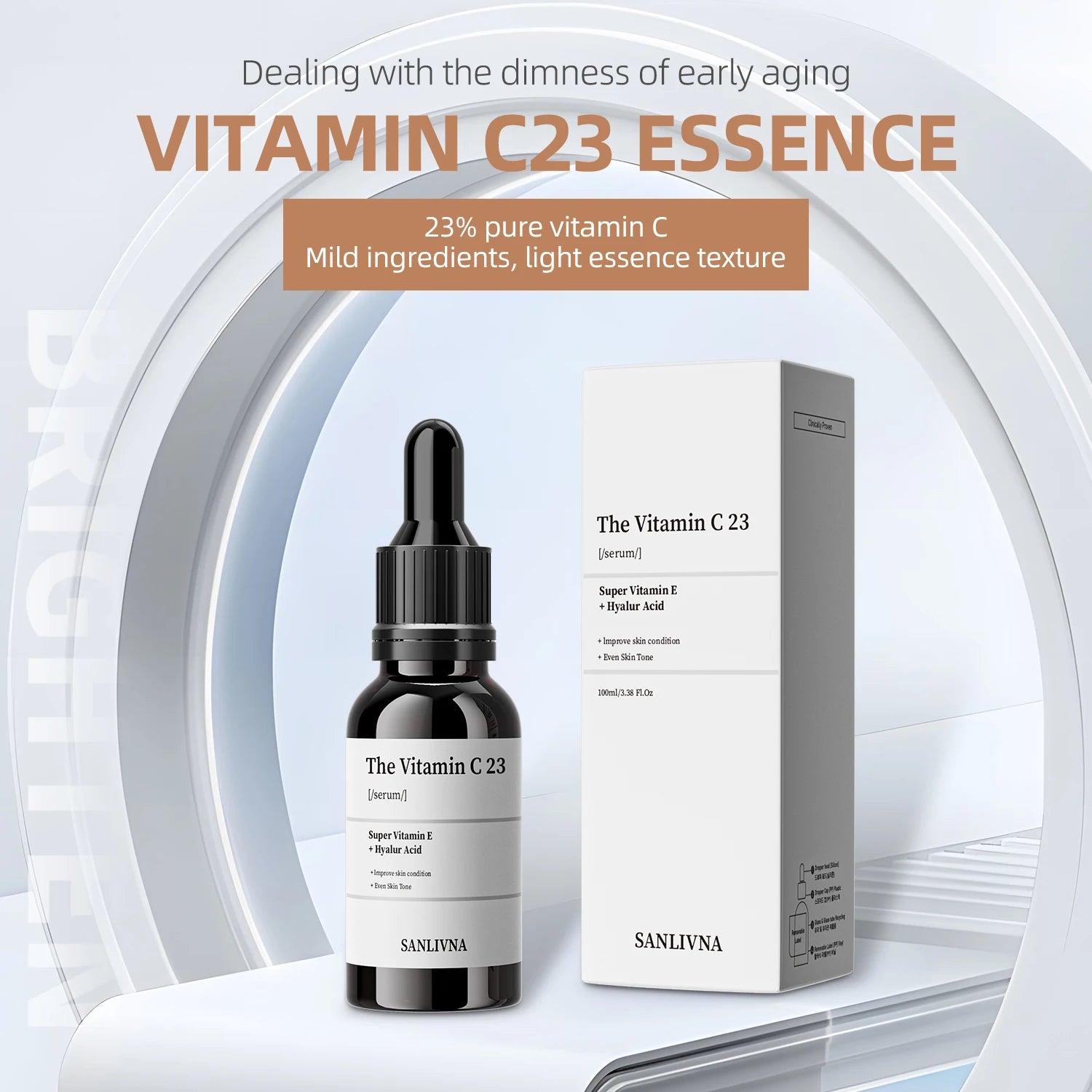 Vitamin C 23% essence moisturizes the skin, repairs facial complexion, prevents dryness, vitamin essence skin care products