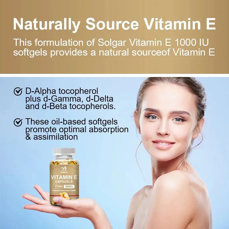 Vitamin E Capsules Improve Rough Skin Care Increase Immune System Supplement