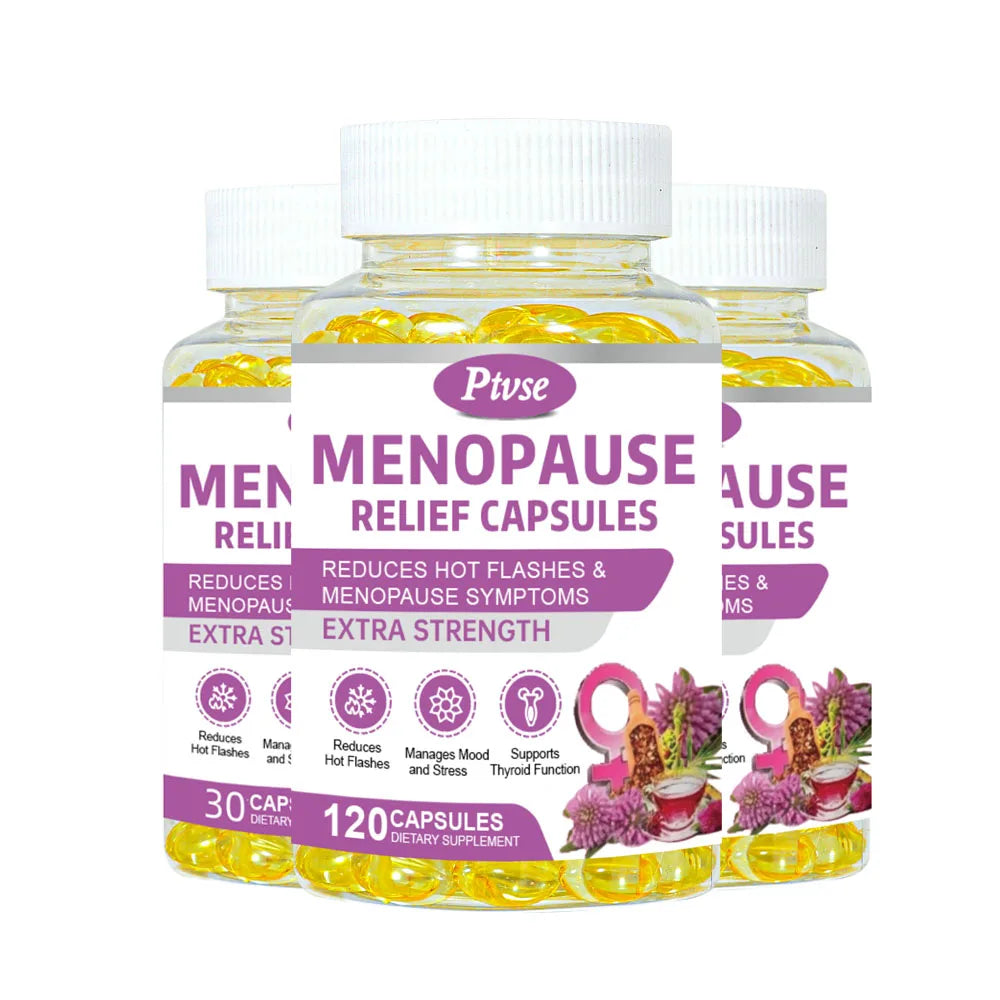 Menopause Relief Capsule Multi-Symptom Relief for Hot Flashes & Night Sweats Support for Mood & Hormone Balance