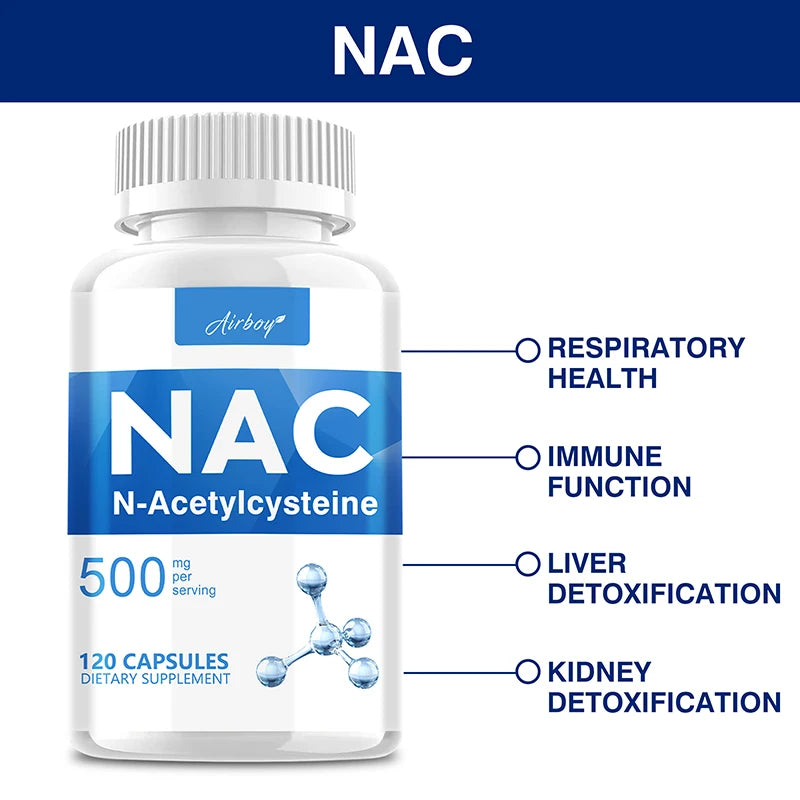 NAC - N-Acetylcysteine - Respiratory Health, Immune Health, Promote Liver and Kidney Detoxification