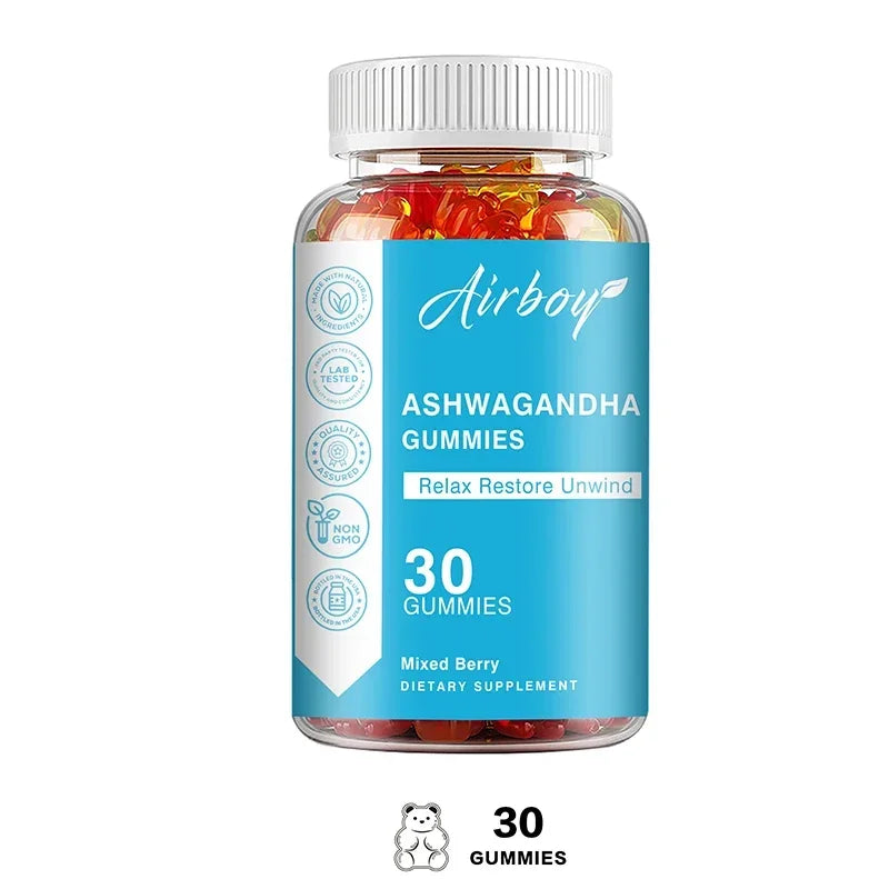 Ashwagandha Gummies - Stress and Anxiety Relief, Mood Balance, Relaxation and Calmness, Immune System Health