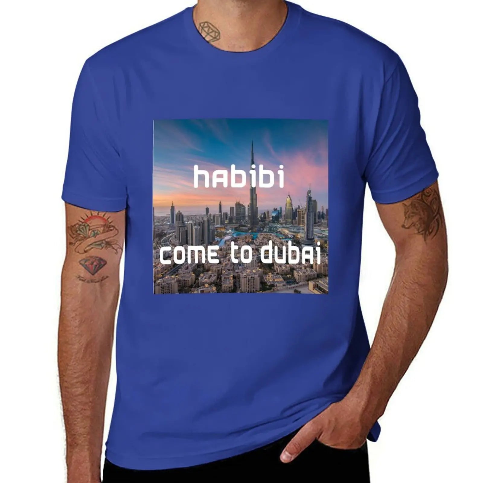 Habibi, Come to Dubai T-Shirt anime figures boys whites mens clothes