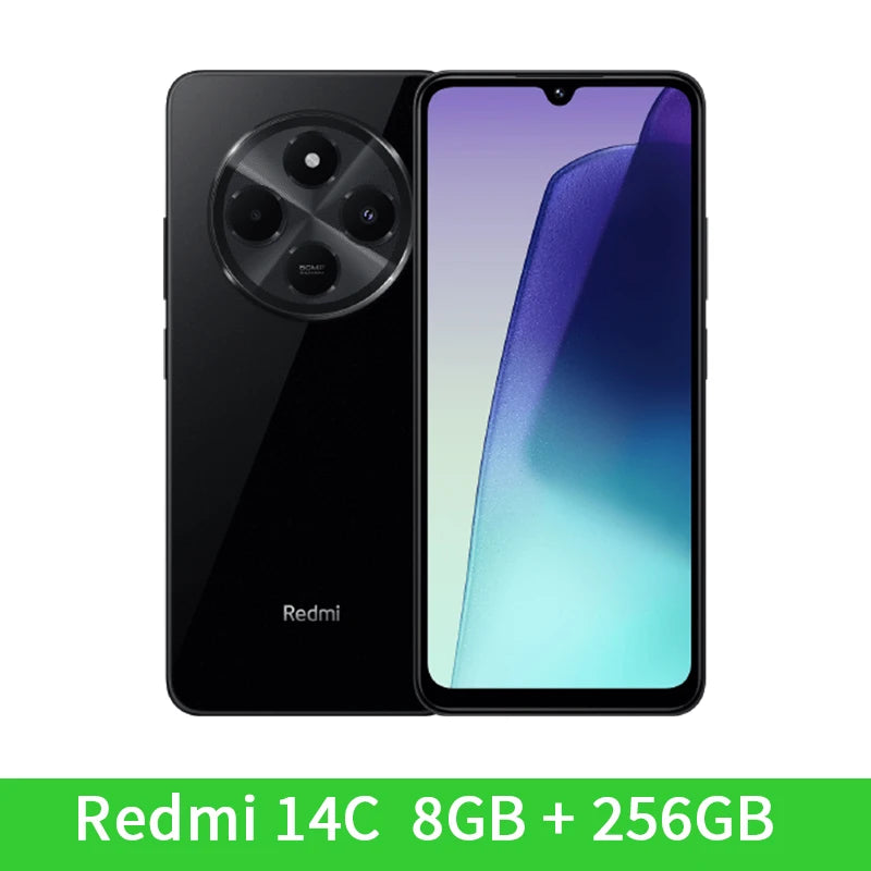 Global Version Xiaomi Redmi 14C NFC Smartphone MTK Helio G81-Ultra 6.88" 120Hz Display 50MP Camera 5160mAh 18W Fast Charging