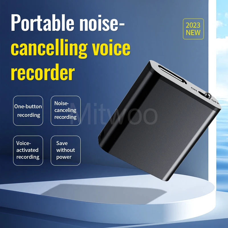 Mini Voice Recorder Portable Intelligent Voice Actived Recording Audio Sound Recorder HD Noise Reduction Mp3 Player Magnet OTG