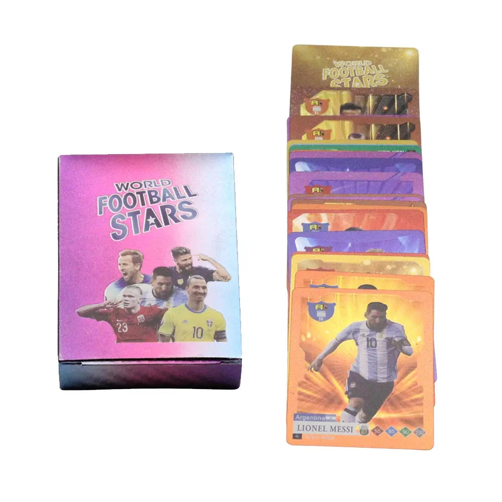 55Pcs Football Cards Gold Silver Black Ballsuperstar Card Limited Signature World Ball Star Collection Drop Shipping Wholesale